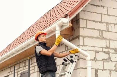 Pose et remplacement de gouttières au Brévedent